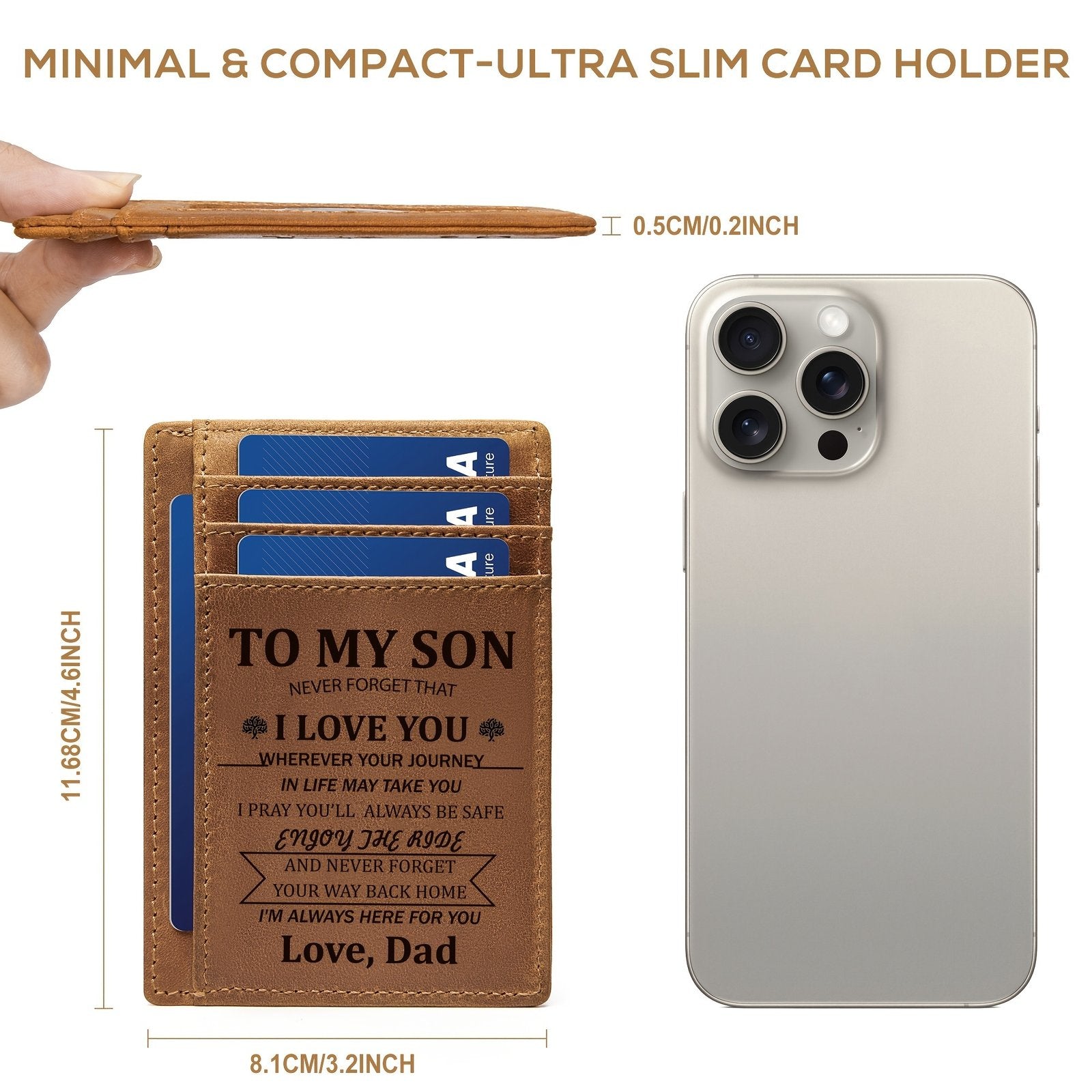 Mens Wallet RFID Blocking Wallets For Men Slim Wallets, 1 ID Window Front Pocket Wallet image 1