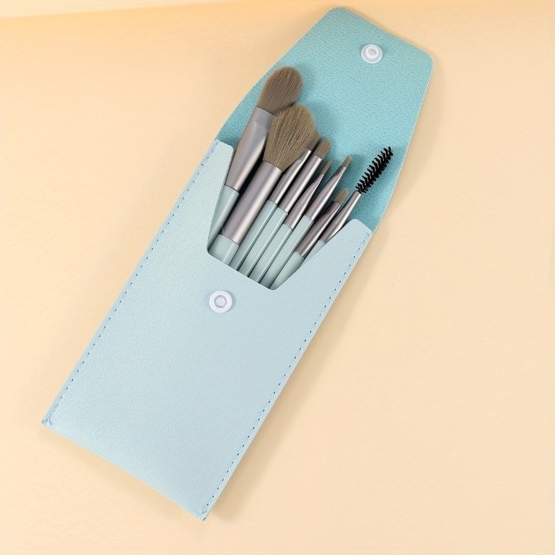 A Set Of 8 Portable Makeup Brushes, Suitable For Concealer, Foundation, Soft Bristles, Eye Makeup Tools, Beginner Mini Set, Portable Beauty Tools image 6