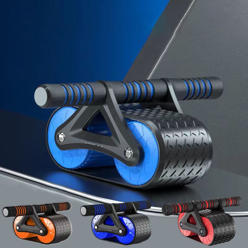 Double Wheel Abdominal Exerciser Women Men Automatic Rebound Ab Wheel Roller Waist Trainer Gym Sports Home Exercise Devices image 2