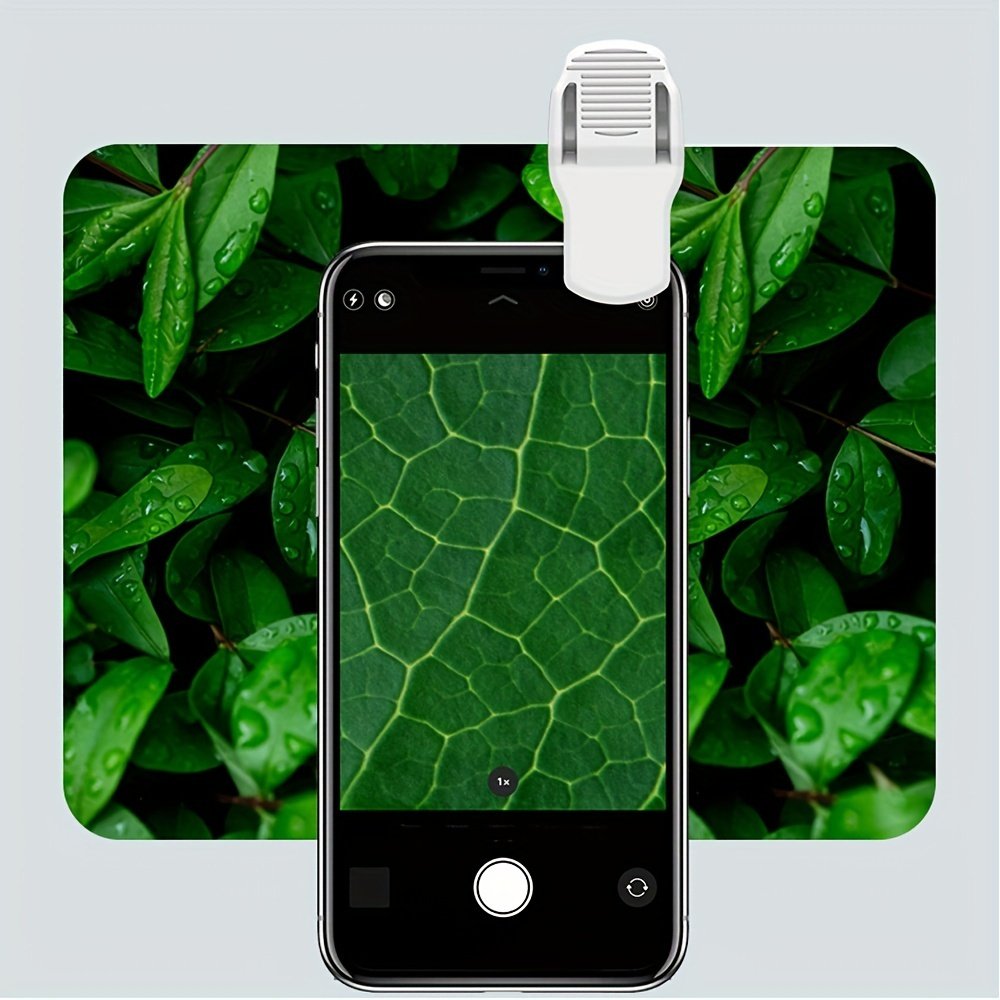 Mini Mobile Phone Microscope, 60x Pocket Microscope, Handheld Portable LED Lighted Magnification Endoscope With A Mobile Phone Adapter Clip image 7