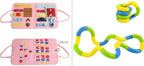 New Busy Book Children's Busy Board Dressing And Buttoning Learning Baby Early Education Preschool Sensory Learning Toy - B set image