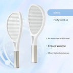 Hair Comb Tennis Racket Fluffy Combs High Skull Top Hair Artifact Airbag Cushion Massage Comb Barber Tools Hair Detangler Hairbrush For Thick Hair Self Cleaning Curly Hair Brush For Curly Hair - White image