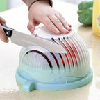 Creative Salad Cutter Fruit and Vegetable Cutter - Blue image
