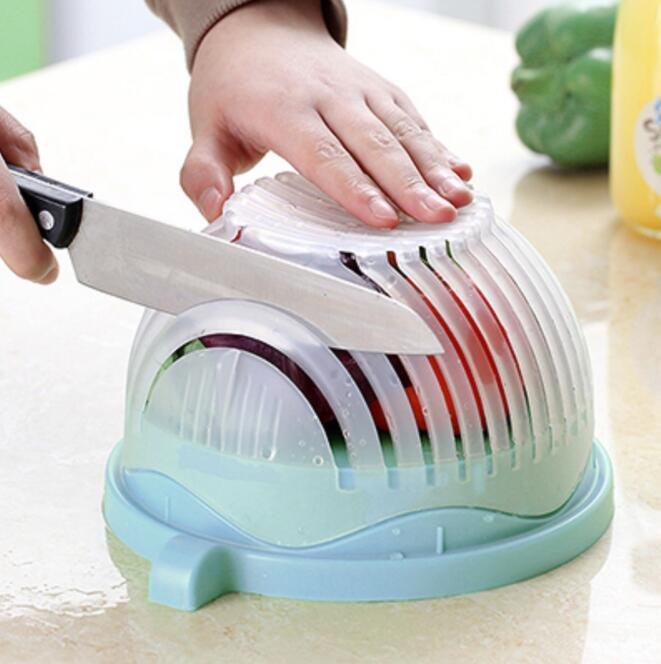 Creative Salad Cutter Fruit and Vegetable Cutter - Blue image