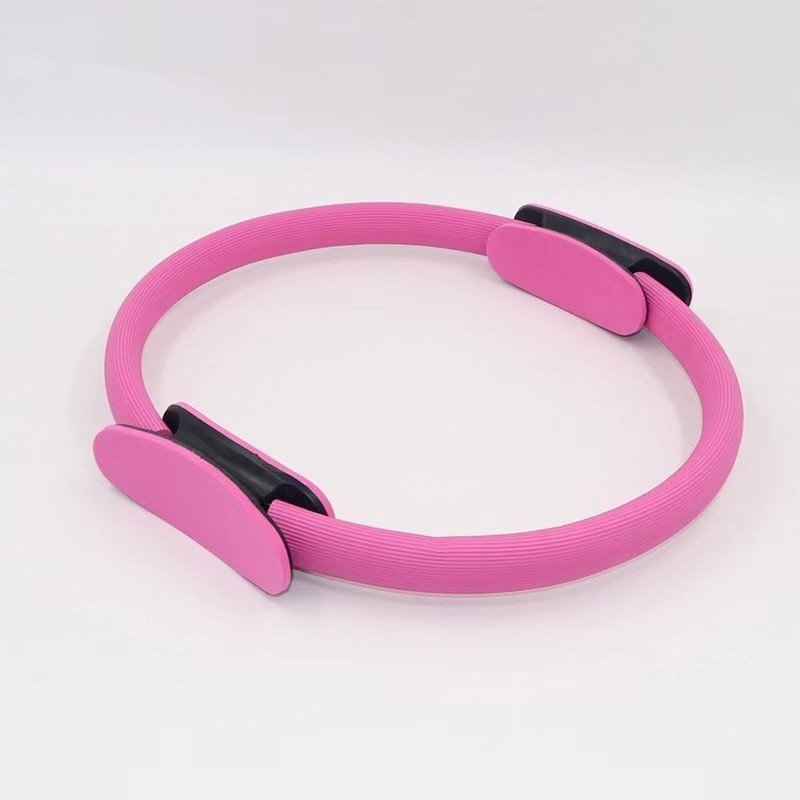Yoga Pilates Ring Unbreakable Yoga Magic Circle Toning Thighs Abs Legs Exercise For Women Home Gym Workout Equipment - Pink image
