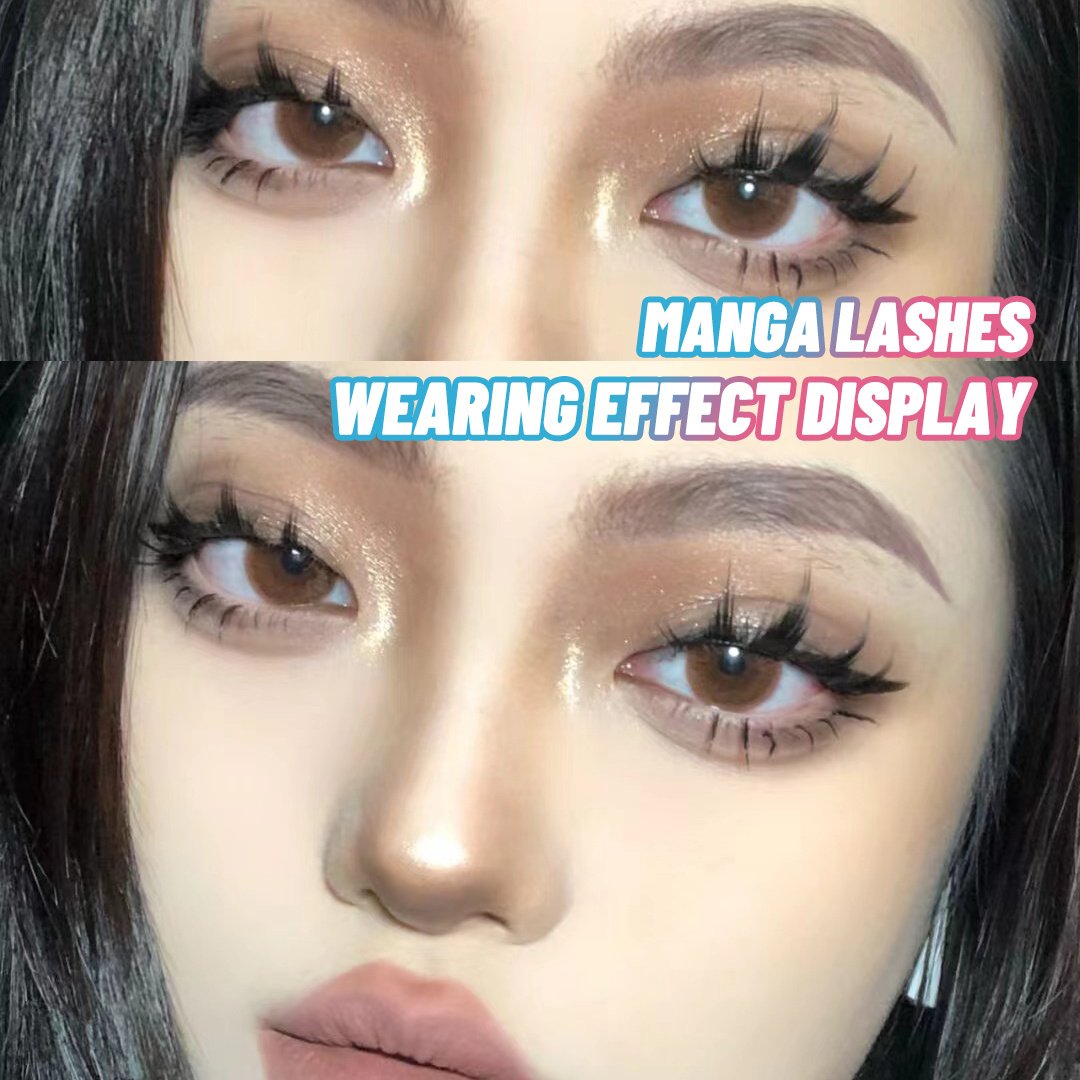 5 Pairs Manga Lashes New Arrival Anime Cosplay Natural Wispy  Korean Makeup Artificial False Eyelashes image 9