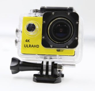 4K  Waterproof Sport Camera - Yellow image