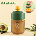 Mini Portable Manual Juicer Citrus Juicer Manual Lemon Squeezer Lime Orange Juicer Homemade DIY Fruit Orange Separating Juicer Fruit Separator Not Splash Semi-Transparent Non-electric Lemon Squeezer - Green image