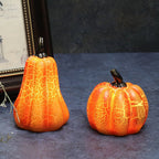 New Halloween Pumpkin Lantern Simulation Pumpkin LED Candle Lamp Resin Luminous Pumpkin image 1