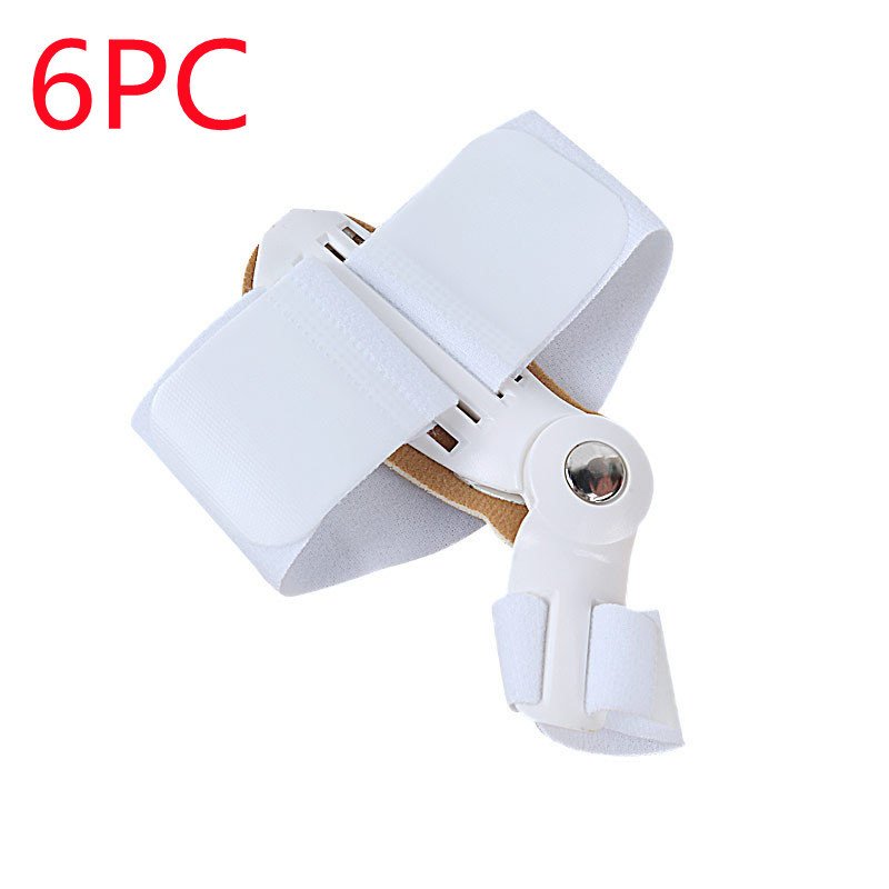 Hallux Valgus Corrector Plastic Toe Correctors Sleeves - White 6PC image