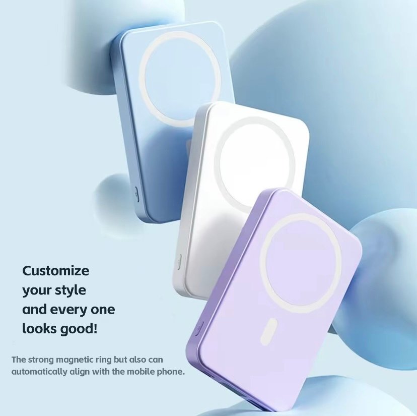 Power Bank Magnetic Portable Wireless FastCharger 10000mAh Type - C Cable LEDDisplay 22.5W PD Fast Charging LightingMag-Safe Battery Pack For IPhone15 14 13 12 Mini Pro Pro Max Devices Digital image 0