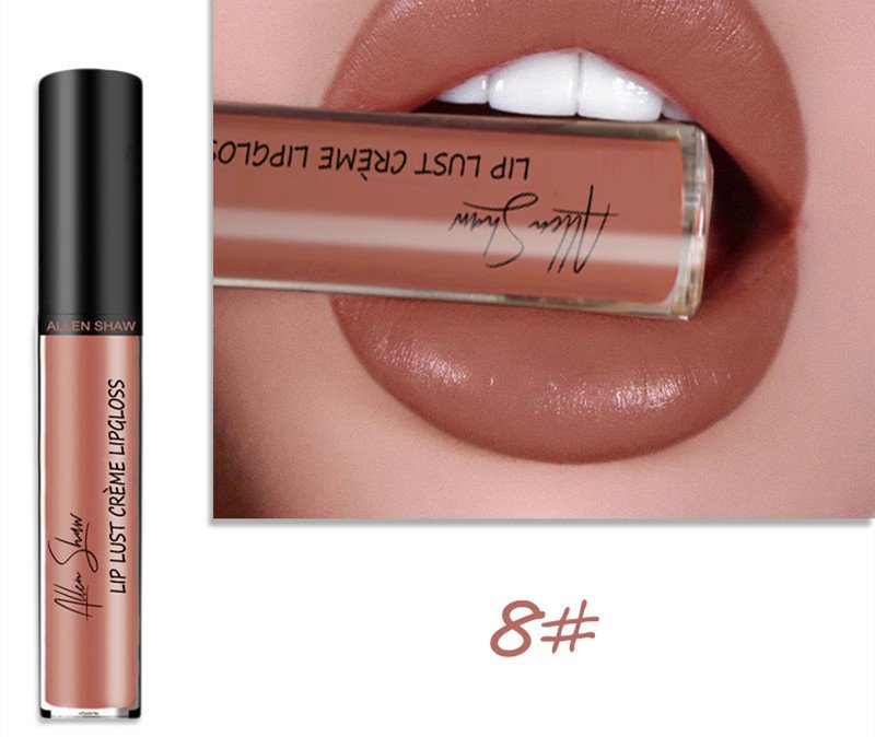 Silky Cream Texture Lip Gloss  Cross-Border Exclusive Lip Glaze Lip Gloss Lipstick chapstick - 8 color image