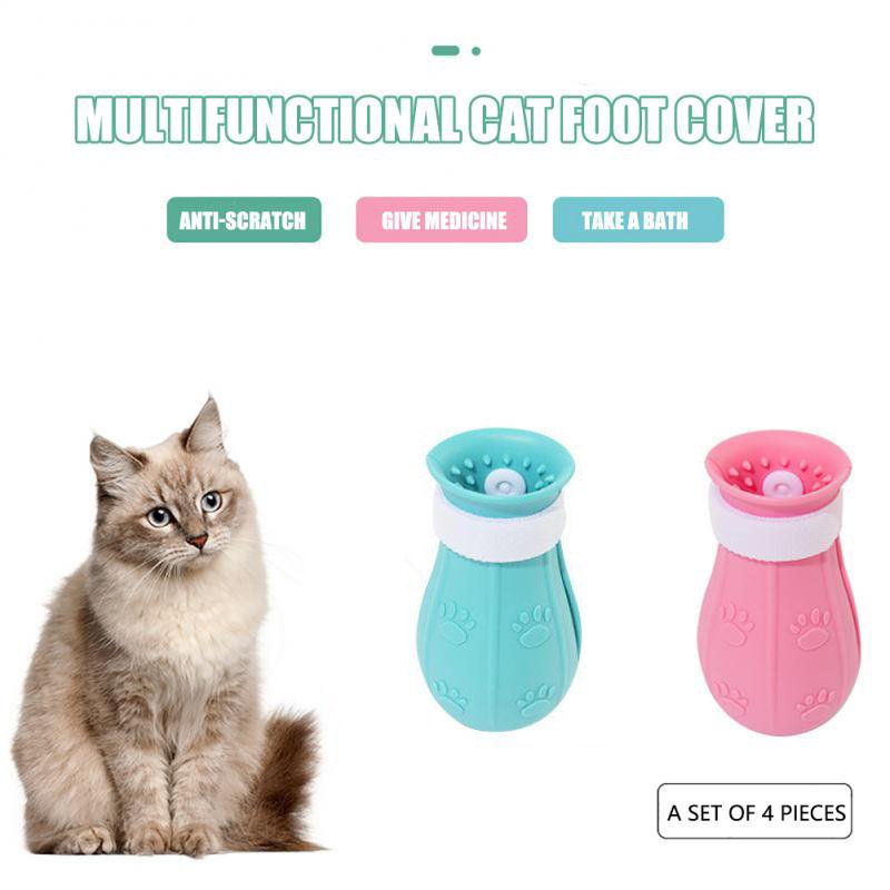 Adjustable Cat Foot Claw Cover Anti-Scratch Prickly Nail Glove Cat Boots For Cats Only, Anti-Scratch Cat Feet Claw Covers Adjustable Prickly Anti-Off Shoes Nail Glove image 6