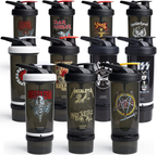 Revive Motley Crue Protein Shake Bottles 750Ml – Protein Shaker Bottle with Storage Compartment – Shaker Cups for Protein Shakes + Powder, Rock Band Collection image 5