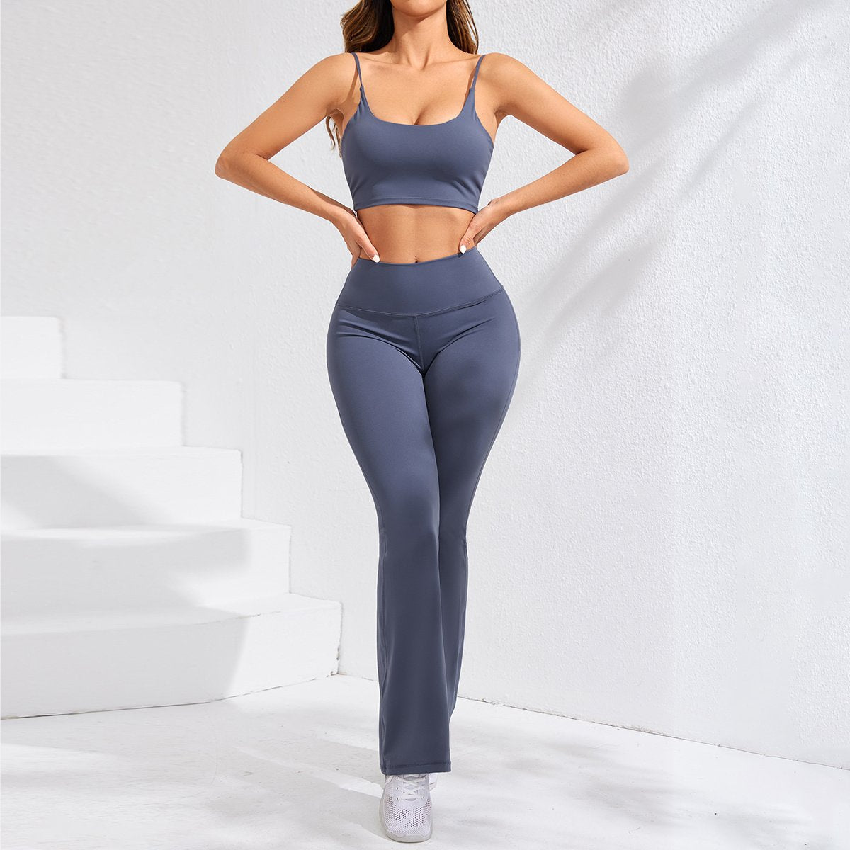 Women's Solid Color Casual High Waist Hip Lift Yoga Pants image 0