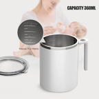 Self Stirring Coffee Mug 12.2 Oz, Electric Mixing Cup with Magnetic Stirrer &amp; Anti-Sedimentation, Rechargeable Travel Mug for Coffee, Milk, Hot Cocoa (White) image 6