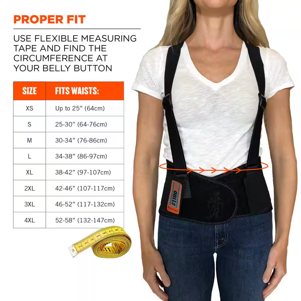 Proflex 1100SF Standard Spandex Back Support Brace - XL image 2