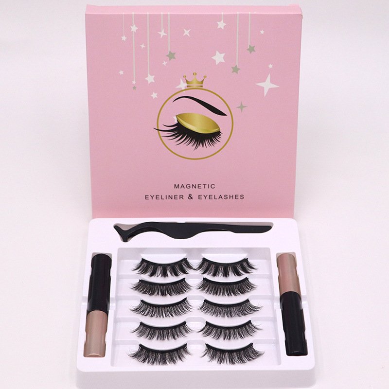 Magnetic Eyelashes Eyeliner Set Long Lasting False Mink Waterproof Eye Lashes Extension Reusable Beauty Makeup Tool image 0