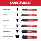 INKZALL Black Medium Point Jobsite Permanent Marker (2-Pack) image 7