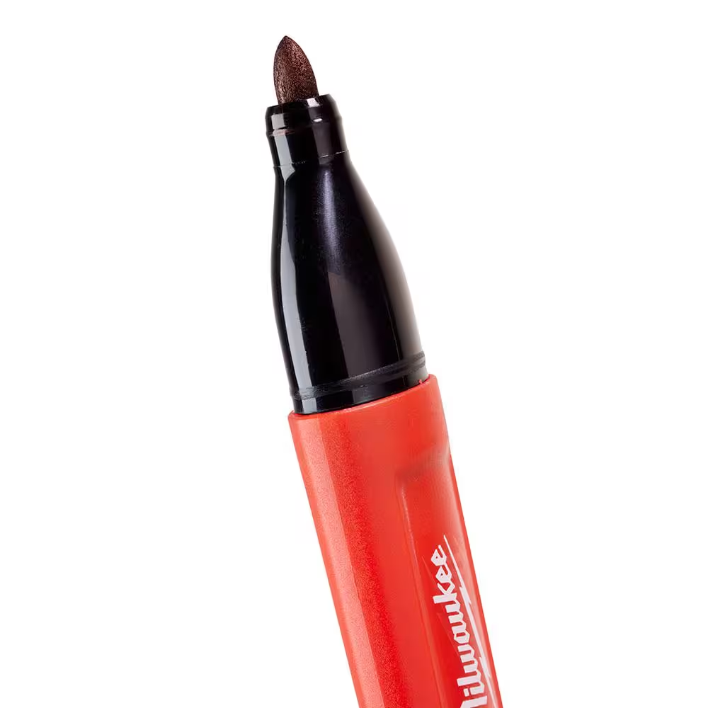 INKZALL Black Medium Point Jobsite Permanent Marker (2-Pack) image 6
