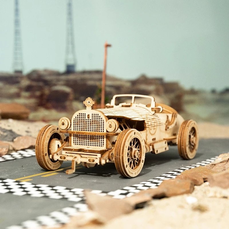 Car 3D Wooden Puzzle Game Assembly Racing Children's Toys image 5