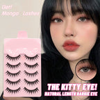 5 Pairs Manga Lashes New Arrival Anime Cosplay Natural Wispy  Korean Makeup Artificial False Eyelashes image 5