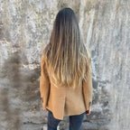Ins Button Lapel Short Blazer Winter Fashion Commuter Jacket Outwear Women's Clothing image 1