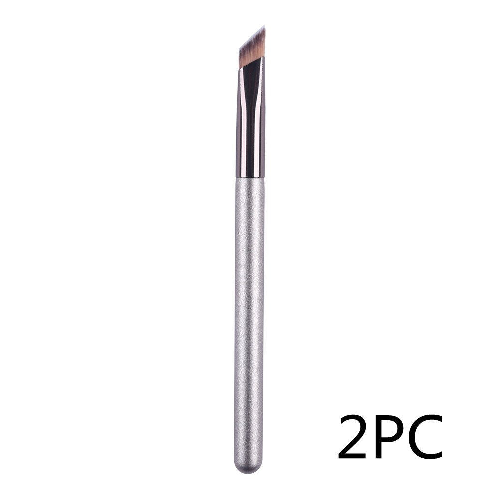 Wild Eyebrow Brush 3d Stereoscopic Painting Hairline Eyebrow Paste Artifact Eyebrow Brush Brow Makeup Brushes Concealer Brush - Champagne, 2PCS image