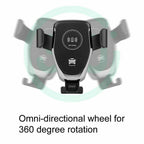10W QI Wireless Fast Car Charger Mount Holder Stand Automatic Clamping Charging image 6