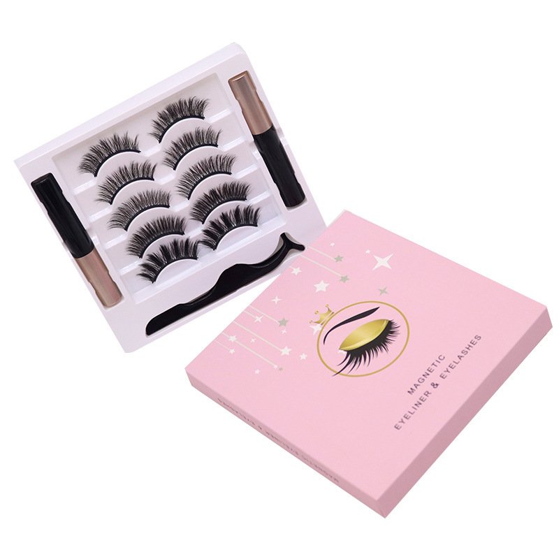 Magnetic Eyelashes Eyeliner Set Long Lasting False Mink Waterproof Eye Lashes Extension Reusable Beauty Makeup Tool image 1