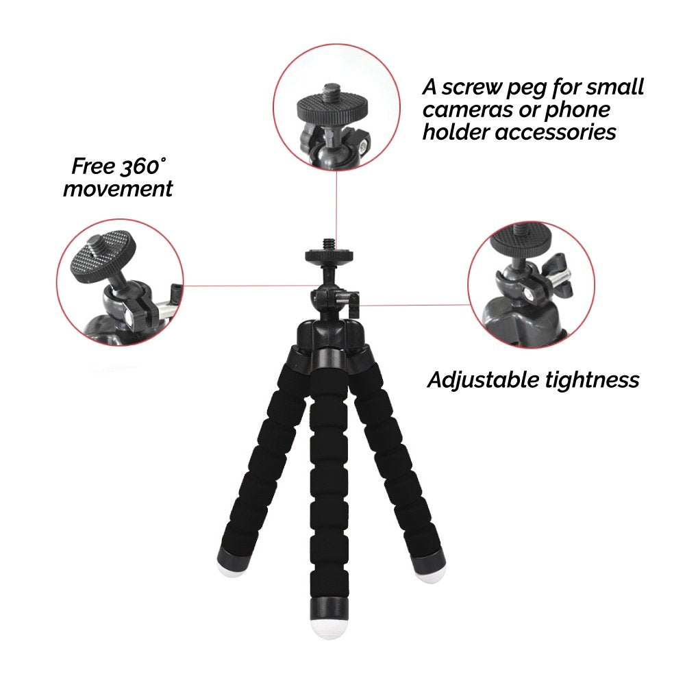 Flexible Small Octopus Mount Mini Tripod Bluetooth Remote Stand Holder I Phone image 1