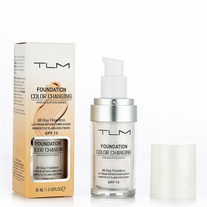 Temperature Liquid Foundation Concealer Portable Natural Color  Makeup Foundation BB Concealer image 2
