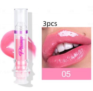 New Tube Lip Rich Lip Color Slightly Spicy Lip Honey Lip Glass Mirror Face Lip Mirror Liquid Lipstick - 5Color3pcs image