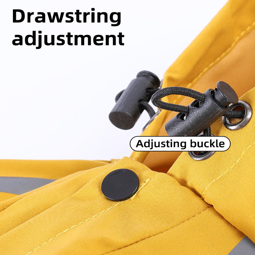 Dog Raincoat With Reflective, Waterproof Dog Rain Jacket With Hood, Leash Hole, Reflective Strap For Small Medium Dogs, Lightweight Puppy Clothes image 7