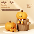 Home Decor Halloween Pumpkin Night Light Cute Soft Silicone Lamp Touch  Dimmable Rechargeable Bedside Decor Light Kids Gifts Halloween Decorations image 8