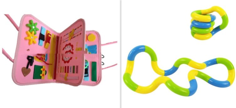 New Busy Book Children's Busy Board Dressing And Buttoning Learning Baby Early Education Preschool Sensory Learning Toy - M set image