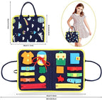 New Busy Book Children's Busy Board Dressing And Buttoning Learning Baby Early Education Preschool Sensory Learning Toy image 8
