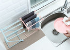 Foldable Dishcloth Shelf Kitchen Accessories Gadget Organizer image 5