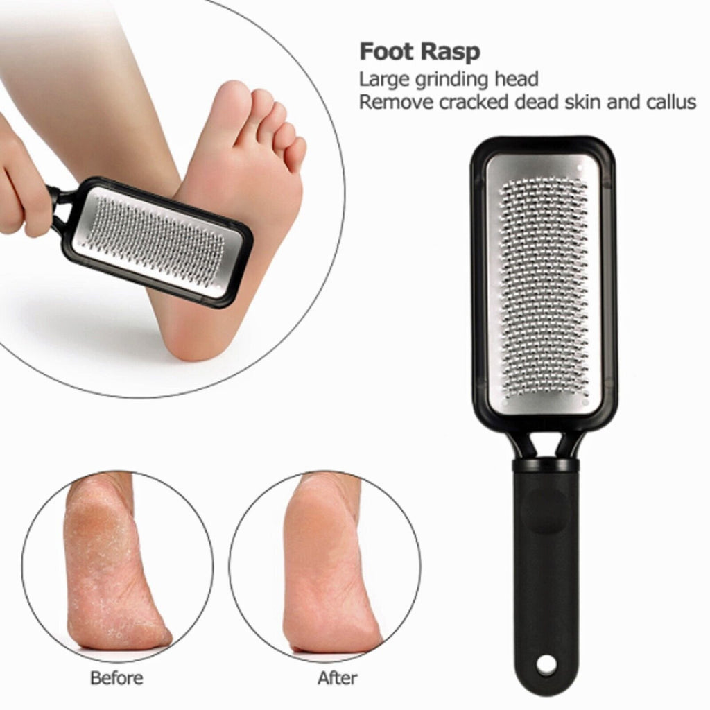 Foot File Scraper Rasp Hard Dead Dry Skin Remover Grater Callus Pedicure Black image 3