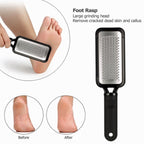 Foot File Scraper Rasp Hard Dead Dry Skin Remover Grater Callus Pedicure Black image 3