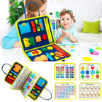 New Busy Book Children's Busy Board Dressing And Buttoning Learning Baby Early Education Preschool Sensory Learning Toy image 0