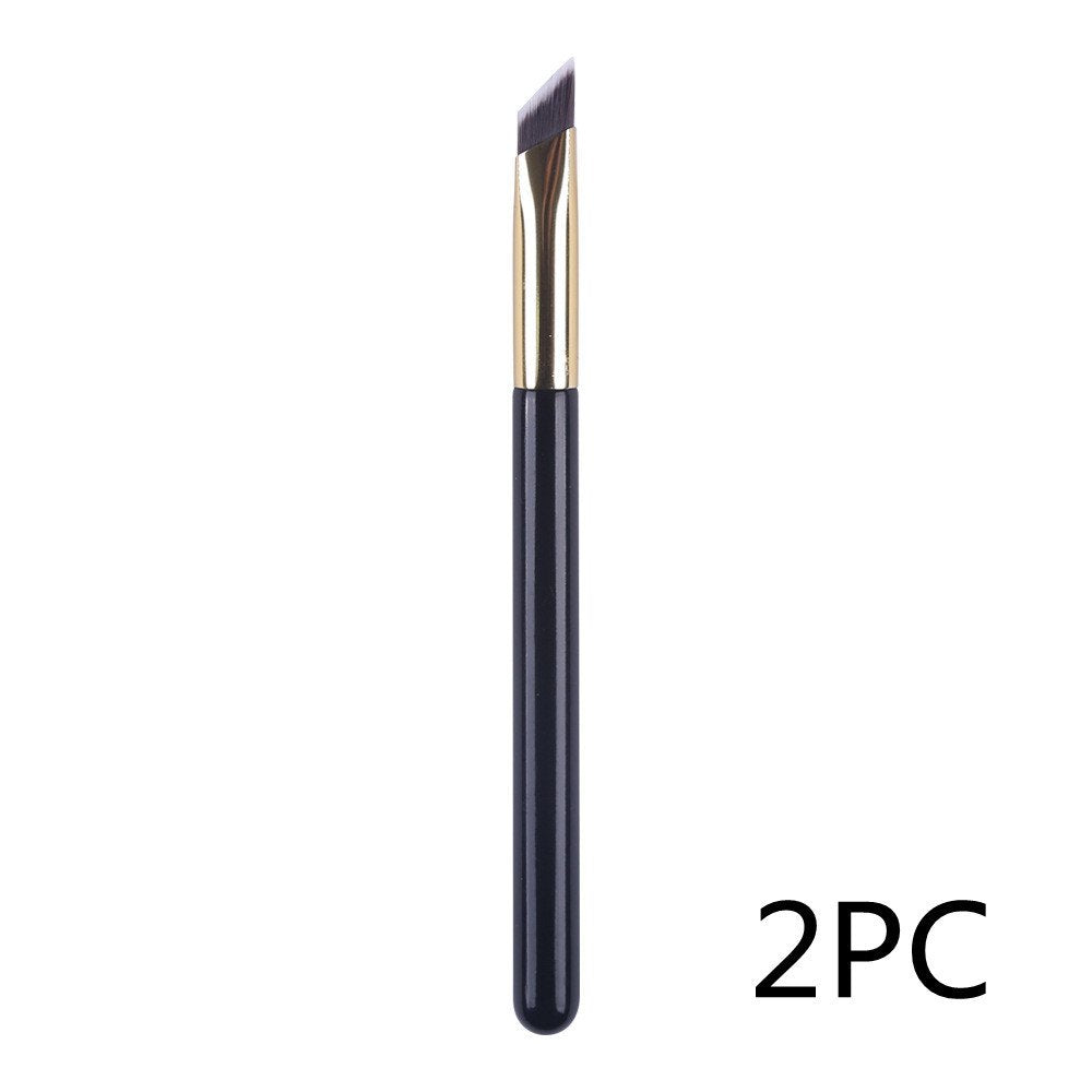 Wild Eyebrow Brush 3d Stereoscopic Painting Hairline Eyebrow Paste Artifact Eyebrow Brush Brow Makeup Brushes Concealer Brush - Black, 2PCS image