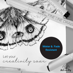 Micro Pen Set - 6 Assorted Sizes - Black Ink Fineliner Pens | Waterproof, No Bleed &amp; Quick-Dry Fine Point Pen with Japanese Archival Pigment Ink for Drawing, Sketching, Manga, Illustration image 6