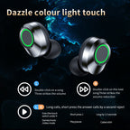 YD03 Wireless Bluetooth-compatible Headset TWS Large Screen Smart Digital Display In Ear Breathing Light image 2