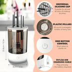 Makeup Brush Cleaner Automatic Rotating Makeup Brush Cleaner USB Portable Electric Cosmetic Makeup Brush Rotary Washing Machine image 5