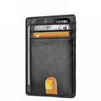 Mens Leather Slim Wallet Credit Card Holder RFID Blocking Pocket ID Money PU USA image 0