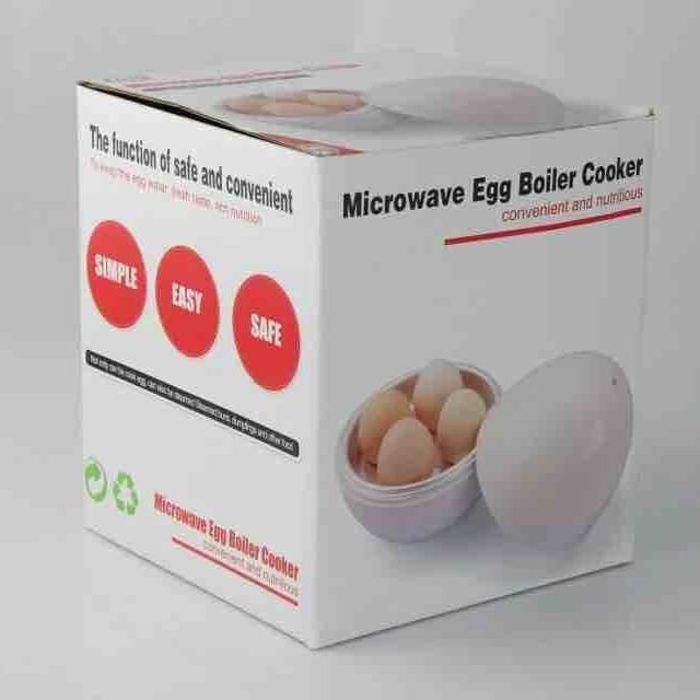 Capacity For 4 Eggs Microwave Egg Steamer Boiler Cooker Easy Quick 5 Minutes Hard Or Soft Boiled Kitchen Cooking Tools Kitchen Gadgets image 4