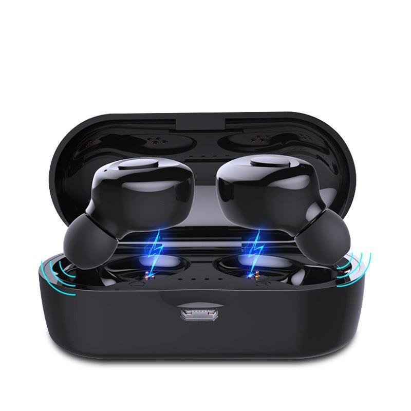 Wireless sports headphones - Headset -Gift for him - Black image