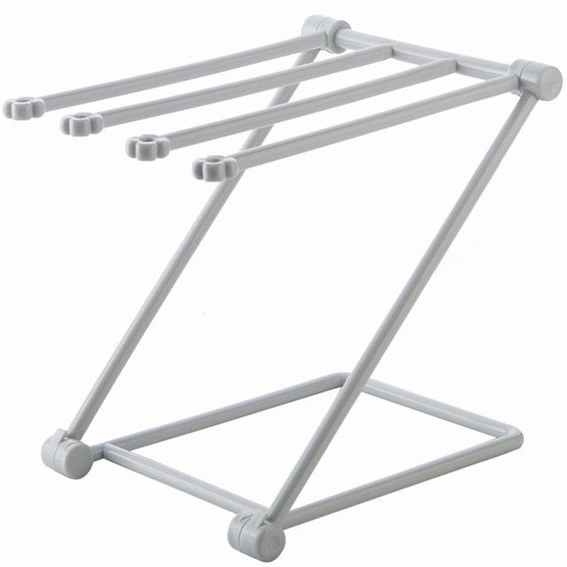 Foldable Dishcloth Shelf Kitchen Accessories Gadget Organizer - Gray image