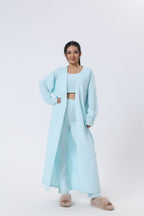 Cozy Pajama Set, 3 Piece Lounge Set, Cute Loungewear, Warm Suit Sets, Matching Set, Lounge Set, 3 Piece Pant Sets, Women Winter Dress image 6